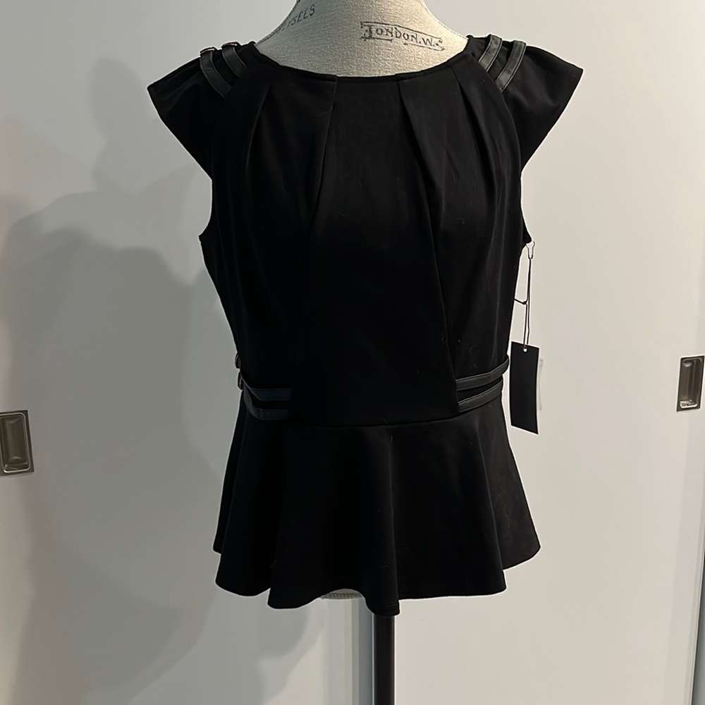 Black knit top